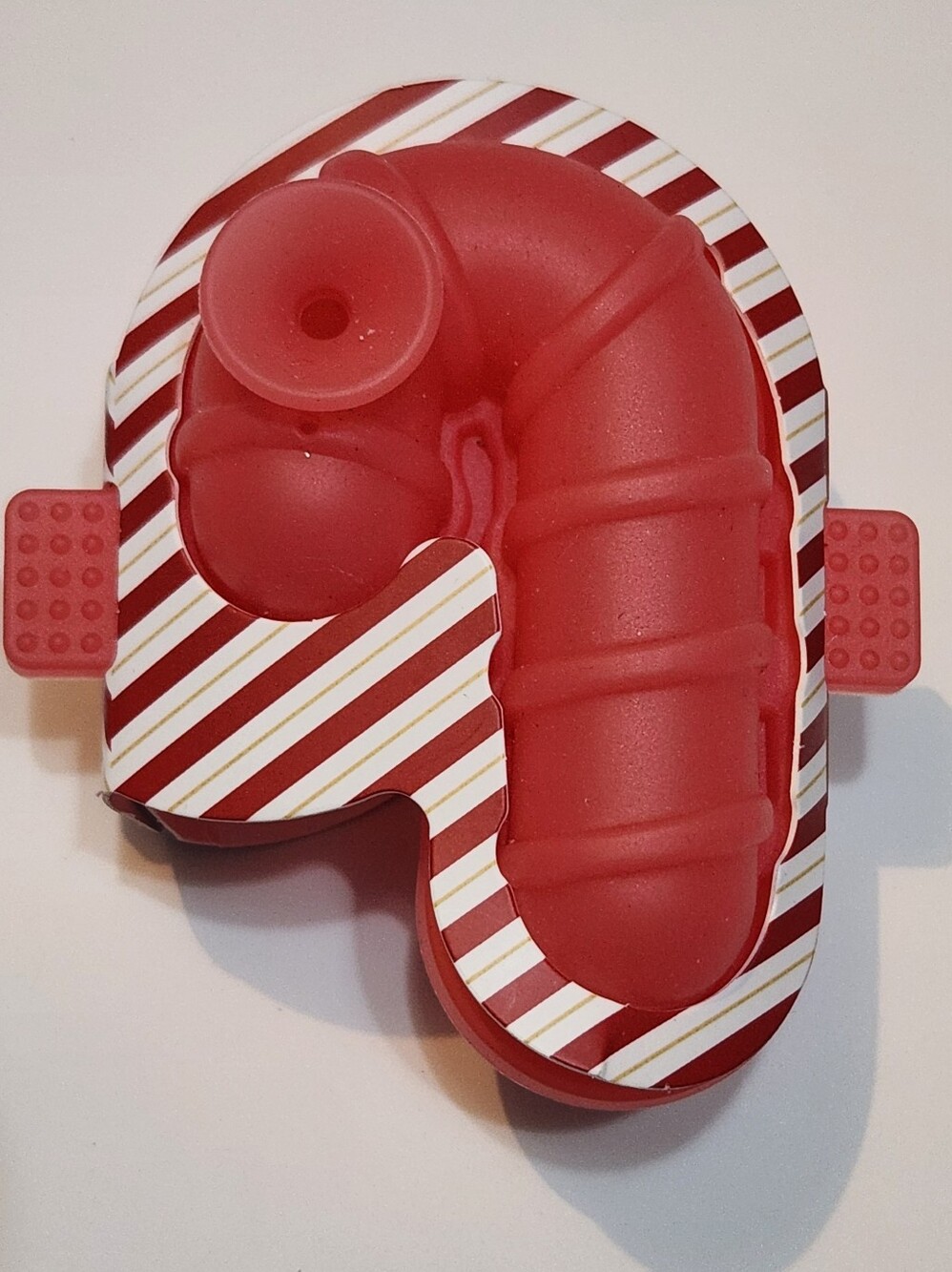 CWC Festive Christmas Silicone Ice Or Gelatin Mold Shaped Like CANDY CANE